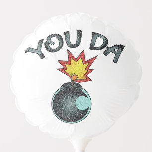 You Da Glitter Bomb Balloon