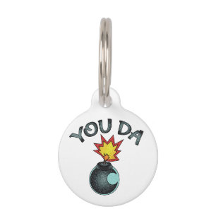You Da Glitter Bomb Pet ID Tag