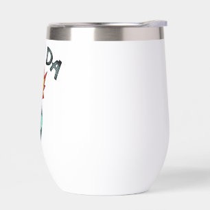 You Da Glitter Bomb Thermal Wine Tumbler