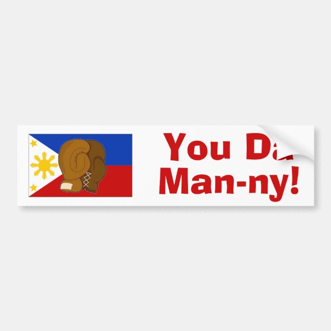 You Da Man-ny! Bumper Sticker (Front)