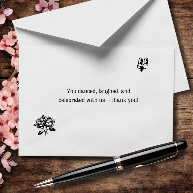 You Danced Laughed and Celebrated With Us Wedding Thank You Card (Creator Uploaded)