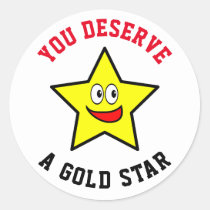 Gold Star Stickers - School Merit Stickers