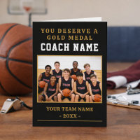 You Deserve a Medal Coach Photo Basketball