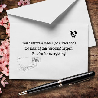 You Deserve A Medal Or A Vacation Thank You Card