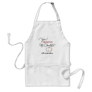 You Deserve Hot Chocolate Charming Marshmallow Adu Adult Apron
