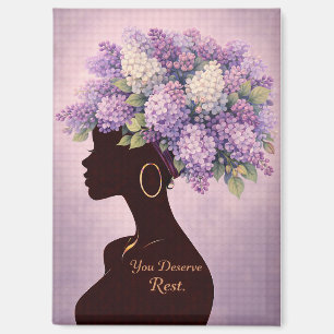 You Deserve Rest Inspirational Magnet