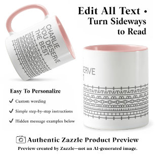 You Deserve the Best Secret Message, Name, Gray Mug