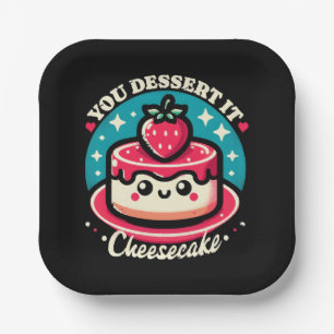 You Dessert It - Cheesecake Kawaii Paper Plates