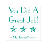 [ Thumbnail: "You Did a Great Job!" + Custom Teacher Name Self-Inking Stamp ]