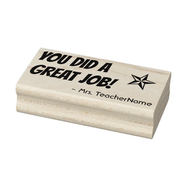 "YOU DID A GREAT JOB!" Instructor Rubber Stamp (Stamp)