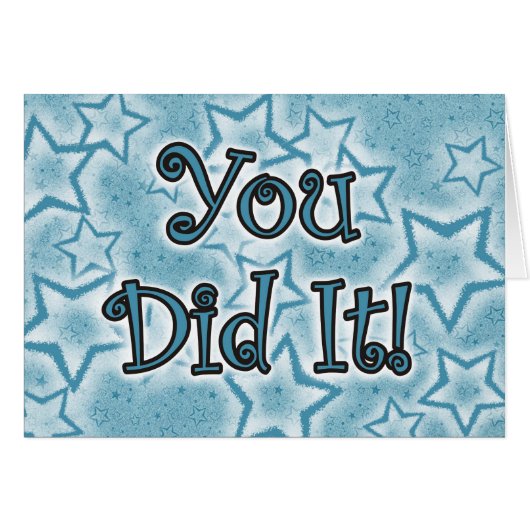 You Did It! Cards (Front Horizontal)