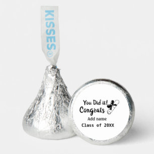 You did it congrats graduation add student name ye hershey®'s kisses®