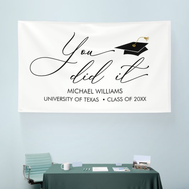 You did it GRAD banner backdrop (Tradeshow)