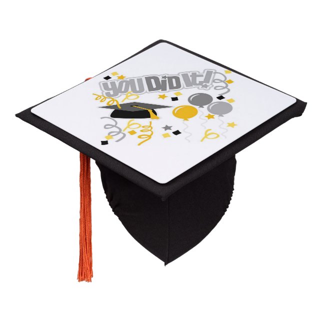 You Did it Graduation Cap Topper (Angled)