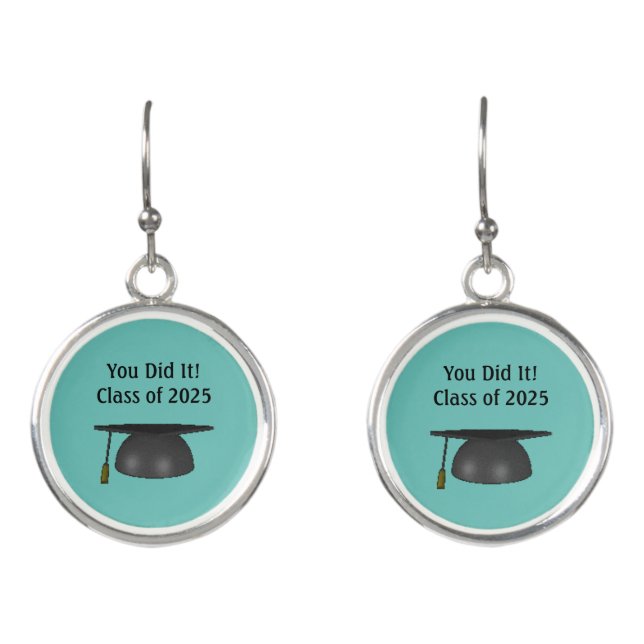 You Did It!  Graduation Earrings (Front)