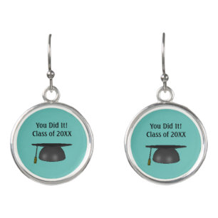You Did It! Graduation Earrings