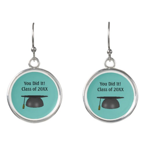 You Did It! Graduation Earrings