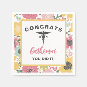 You Did It Nurse Graduation Napkins