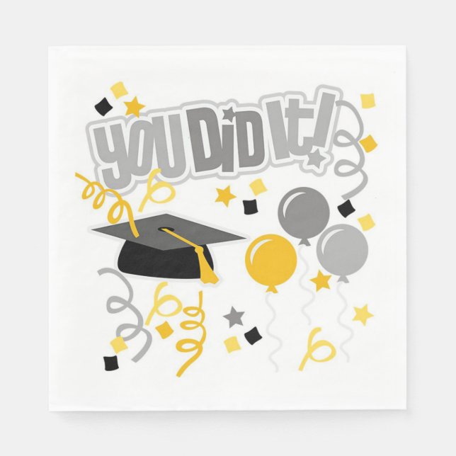 You Did It! Paper Napkins (Front)