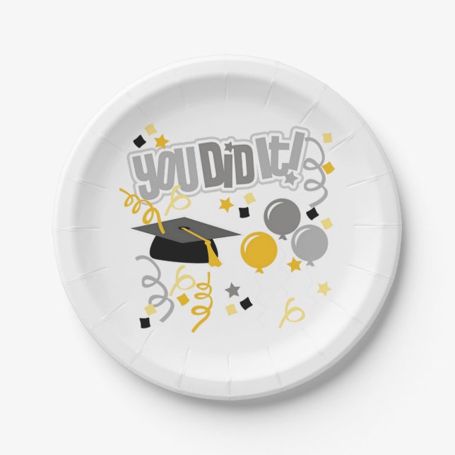 You Did It! Paper Plates (Front)