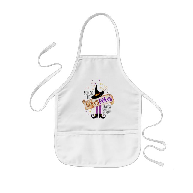 You Do the Hokus Pokus Witch Magic ID982 Kids' Apron (Front)
