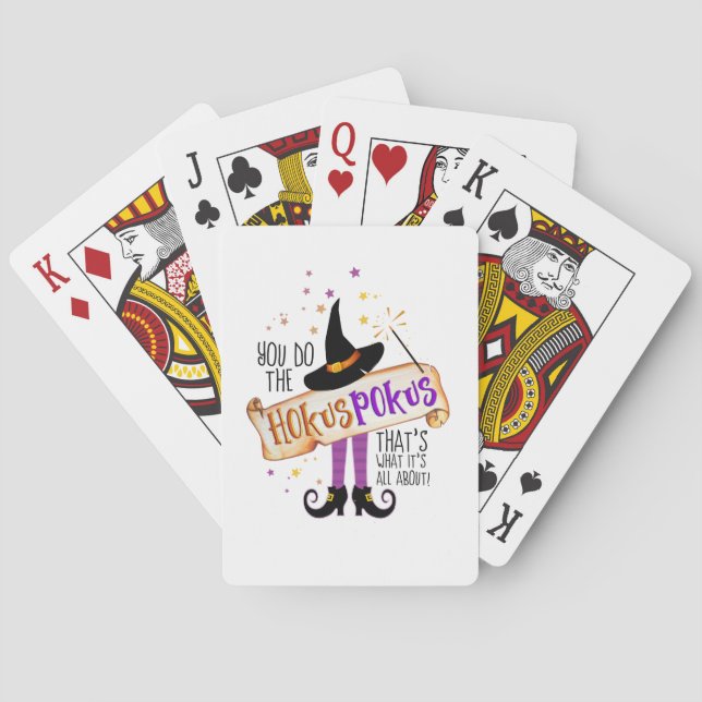 You Do the Hokus Pokus Witch Magic ID982 Poker Cards (Back)