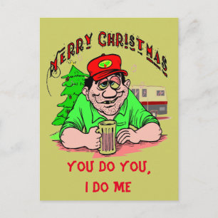 You Do You, I Do Me, Christmas Holiday Postcard