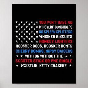 You Don’t Have No Whistlin’ Bungholes Funny July 4 Poster