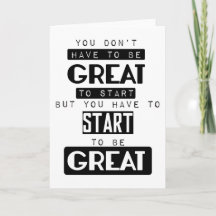 you don't have to be great to start motivational