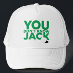 "You Don't Know Jack" Trucker Hat<br><div class="desc">A great cap for lawn bowlers and fans of the game.</div>