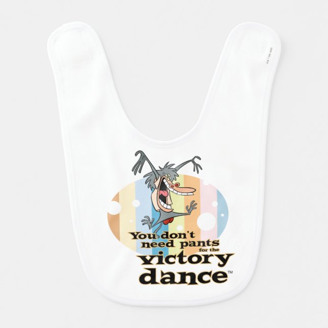 You Don't Need Pants for the Victory Dance™ Baby Bib (Front)