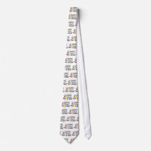 You Dont Scare Me I Teach Kids (Crayons) Neck Tie