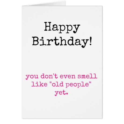 You Don't Smell Old Cards (Front)