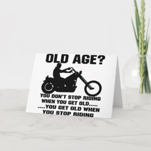 You Don't Stop Riding When You Get Old Card