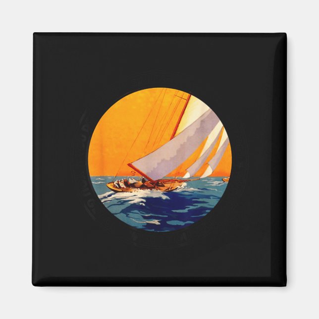 You Don't Stop Sailing When You Get Old Funny Old  Magnet (Front)