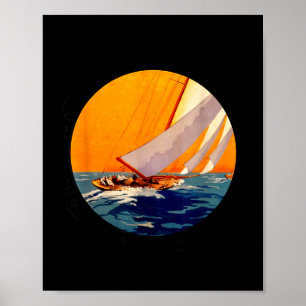 You Don't Stop Sailing When You Get Old Funny Old  Poster