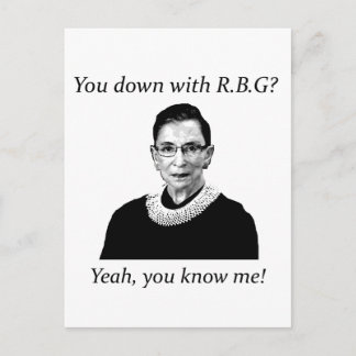 You down with RBG? Postcard
