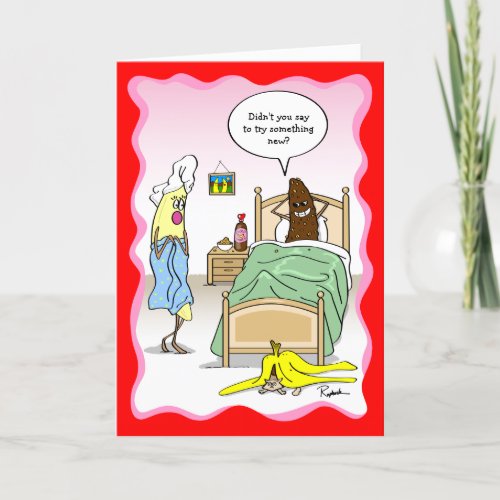 You Drive Me Bananas Funny Valentines Day Holiday Card