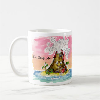 You Erupt Me, I Lava You Cartoon Volcano Coffee Mug