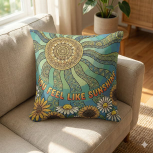 You Feel Like Sunshine Photo Throw Pillow