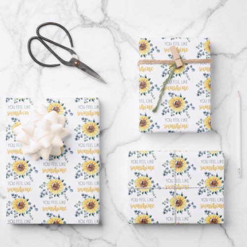 You Feel Like Sunshine Photo Wrapping Paper Sheets