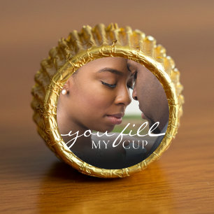 You Fill My Cup Photo Valentine's Day Wedding Reese's Peanut Butter Cups