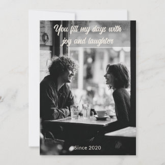 You Fill My Days With Joy – Personalized Valentine Holiday Card