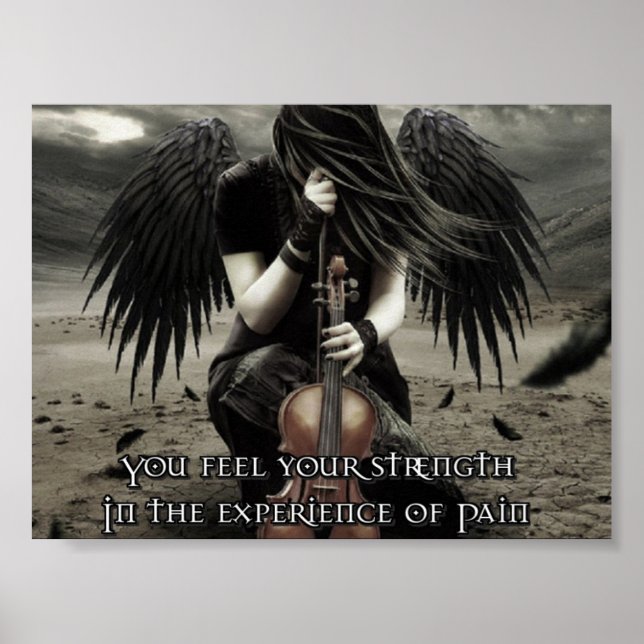 You find your strength in the experience of Pain Poster (Front)