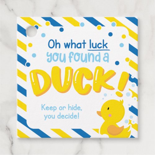 You found a Duck Square Cruise Duck Tags