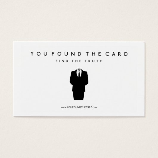 You Found The Card (Front)