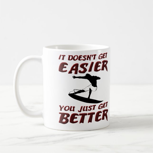 You Get Better Surf Surfer Surfing Mug (Left)
