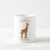 Funky Giraffe Hipster Funny Animal Portraits Coffee Mug