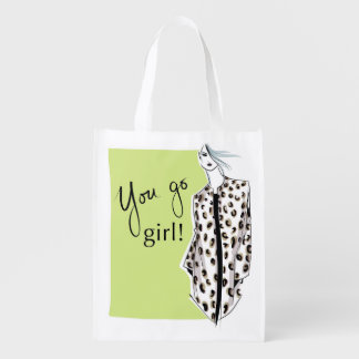 "You Go Girl" Grocery Bag