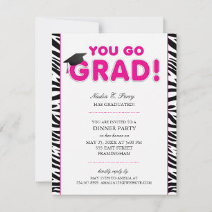 You Go Grads Graduation Party Invitation